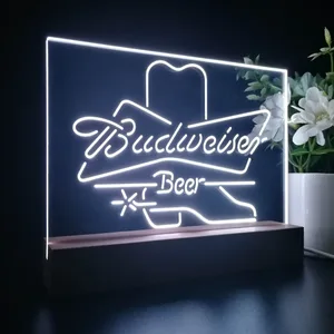 Budweiser Cowboy Boot LED Desk Light