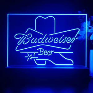 Budweiser Cowboy Boot LED Desk Light