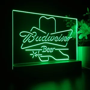 Budweiser Cowboy Boot LED Desk Light