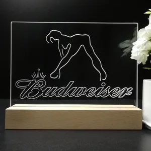 Budweiser Dancer Stripper LED Desk Light