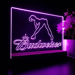 Budweiser Dancer Stripper LED Desk Light