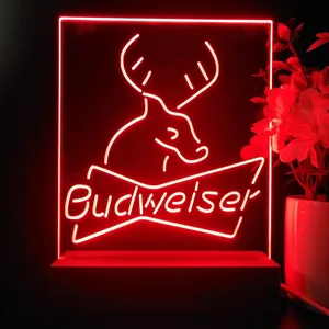 Budweiser Deer LED Desk Light