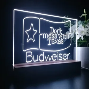 Budweiser Don't Mess With Texas LED Desk Light
