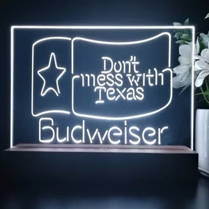 Budweiser Don't Mess With Texas LED Desk Light