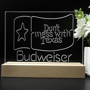 Budweiser Don't Mess With Texas LED Desk Light