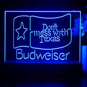 Budweiser Don't Mess With Texas LED Desk Light
