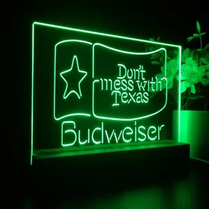 Budweiser Don't Mess With Texas LED Desk Light