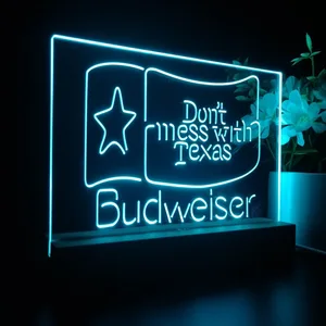 Budweiser Don't Mess With Texas LED Desk Light