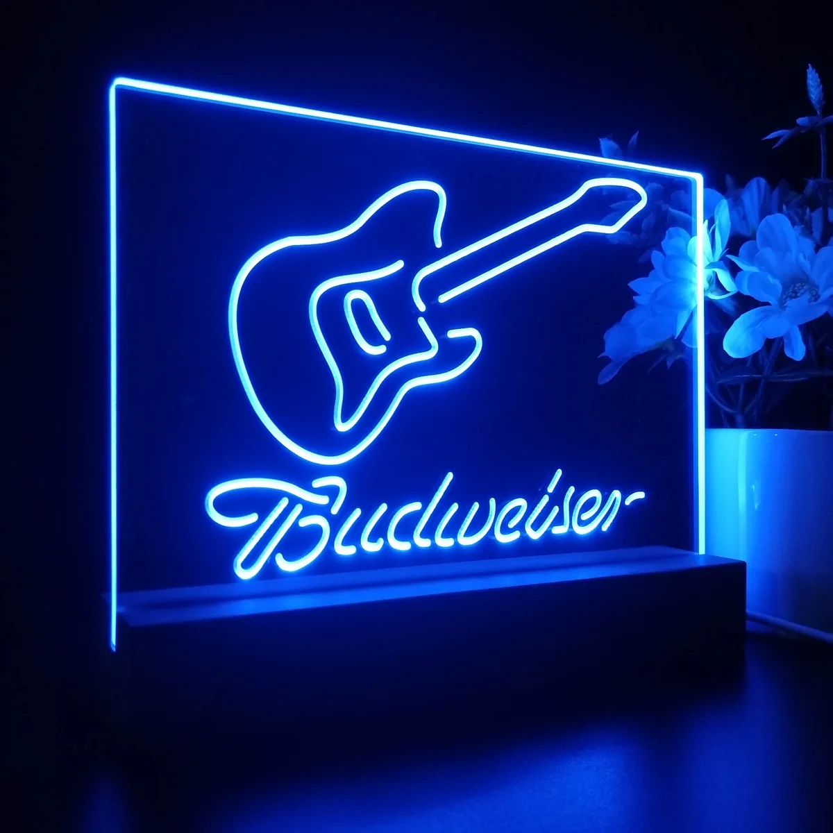Budweiser Electric Guitar LED Desk Light