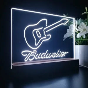 Budweiser Electric Guitar LED Desk Light