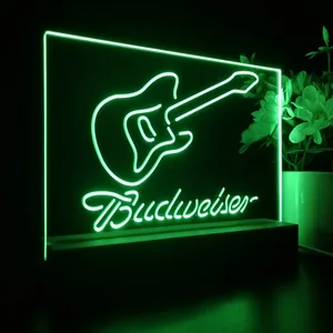 Budweiser Electric Guitar LED Desk Light