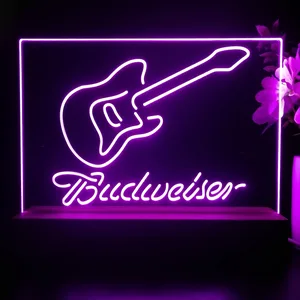 Budweiser Electric Guitar LED Desk Light