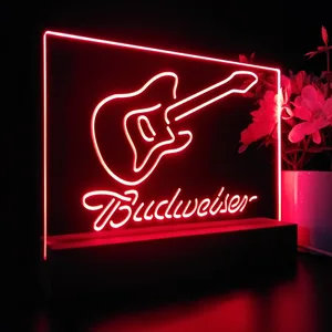 Budweiser Electric Guitar LED Desk Light