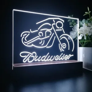 Budweiser Motorcycle 2 LED Desk Light