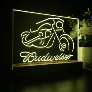 Budweiser Motorcycle 2 LED Desk Light