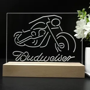 Budweiser Motorcycle 2 LED Desk Light