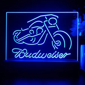 Budweiser Motorcycle 2 LED Desk Light