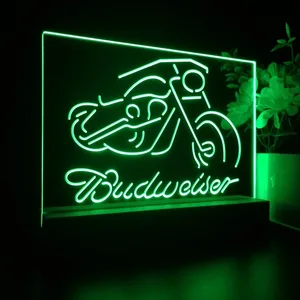 Budweiser Motorcycle 2 LED Desk Light