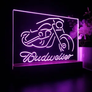 Budweiser Motorcycle 2 LED Desk Light