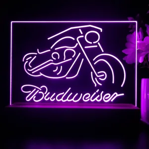 Budweiser Motorcycle 2 LED Desk Light
