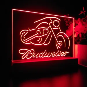 Budweiser Motorcycle 2 LED Desk Light
