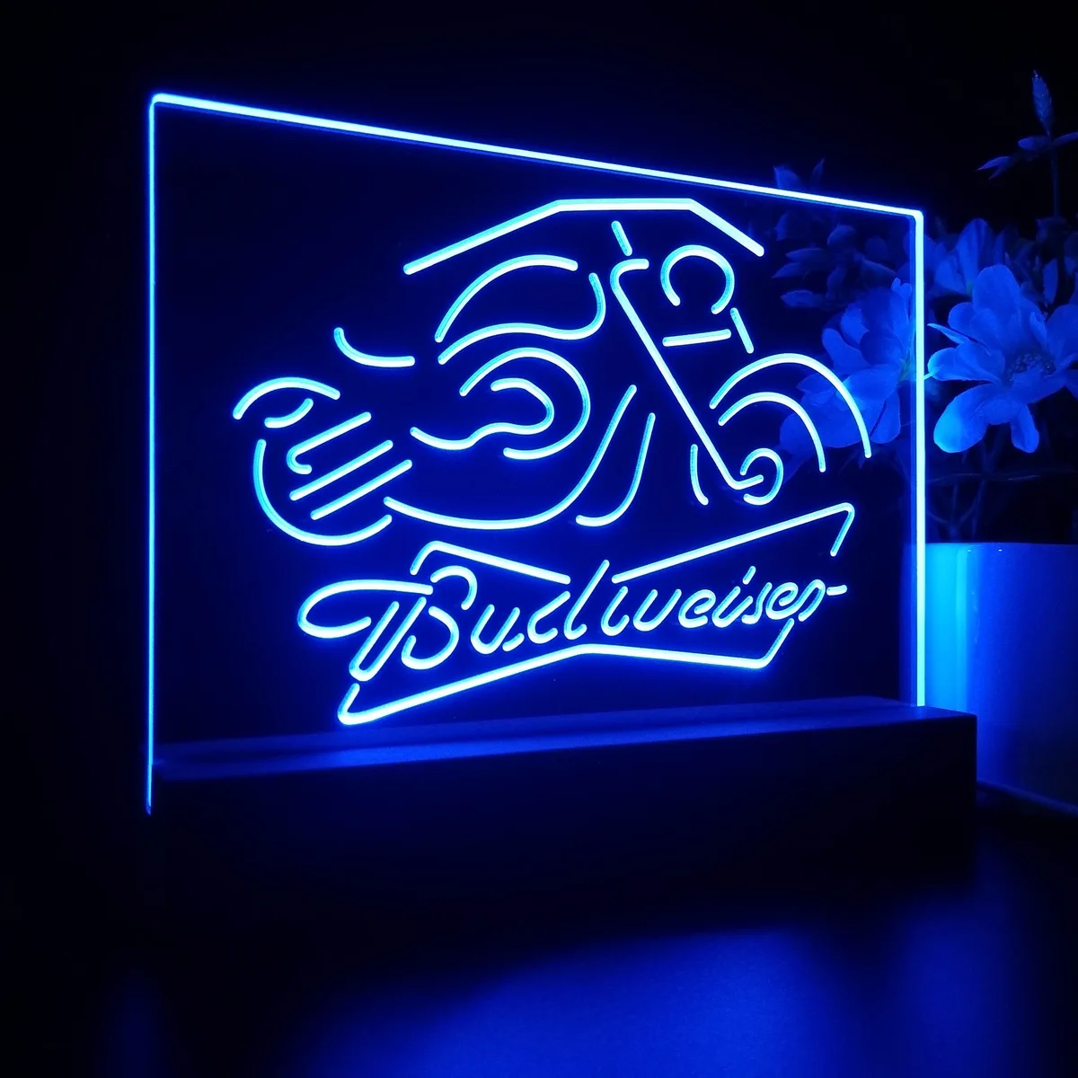 Budweiser Motorcycle LED Desk Light