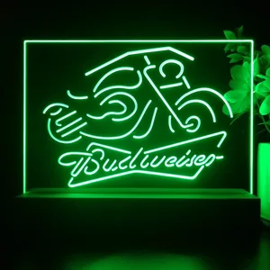 Budweiser Motorcycle LED Desk Light
