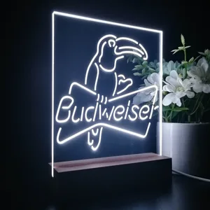 Budweiser Parrot LED Desk Light