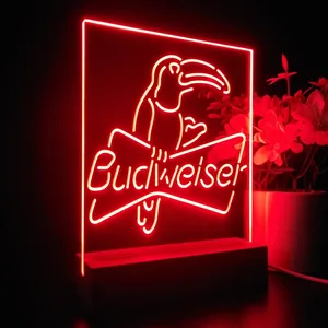 Budweiser Parrot LED Desk Light