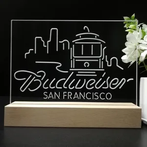 Budweiser San Francisco Cable Car LED Desk Light