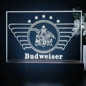 Budweiser Vintage Eagle Logo LED Desk Light
