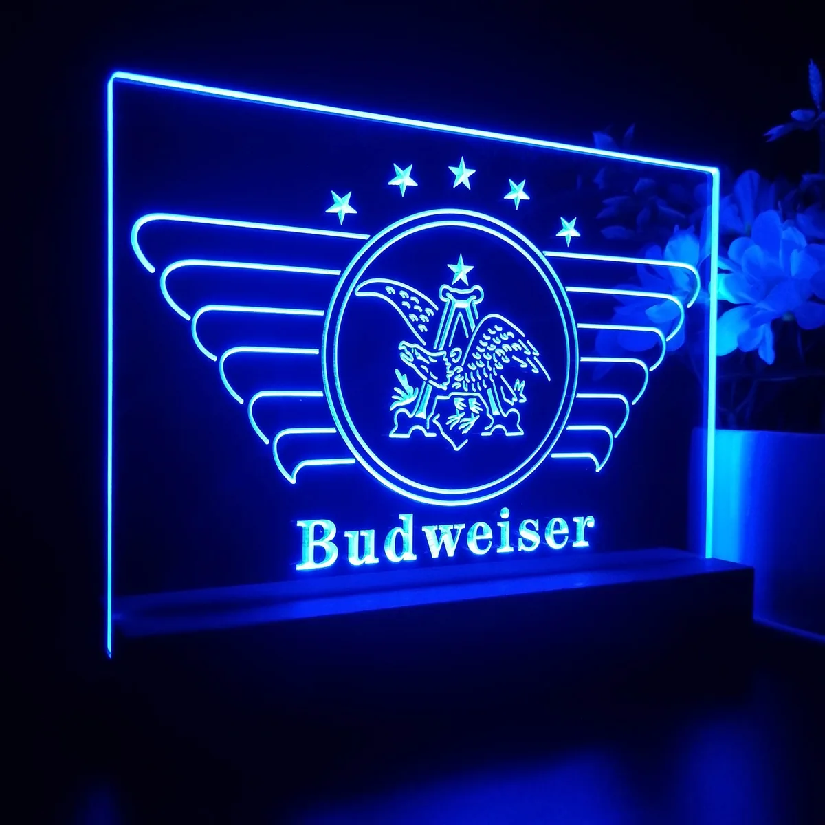 Budweiser Vintage Eagle Logo LED Desk Light