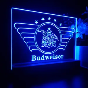 Budweiser Vintage Eagle Logo LED Desk Light
