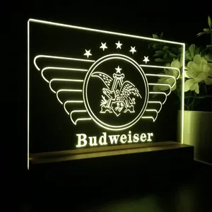 Budweiser Vintage Eagle Logo LED Desk Light