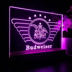 Budweiser Vintage Eagle Logo LED Desk Light