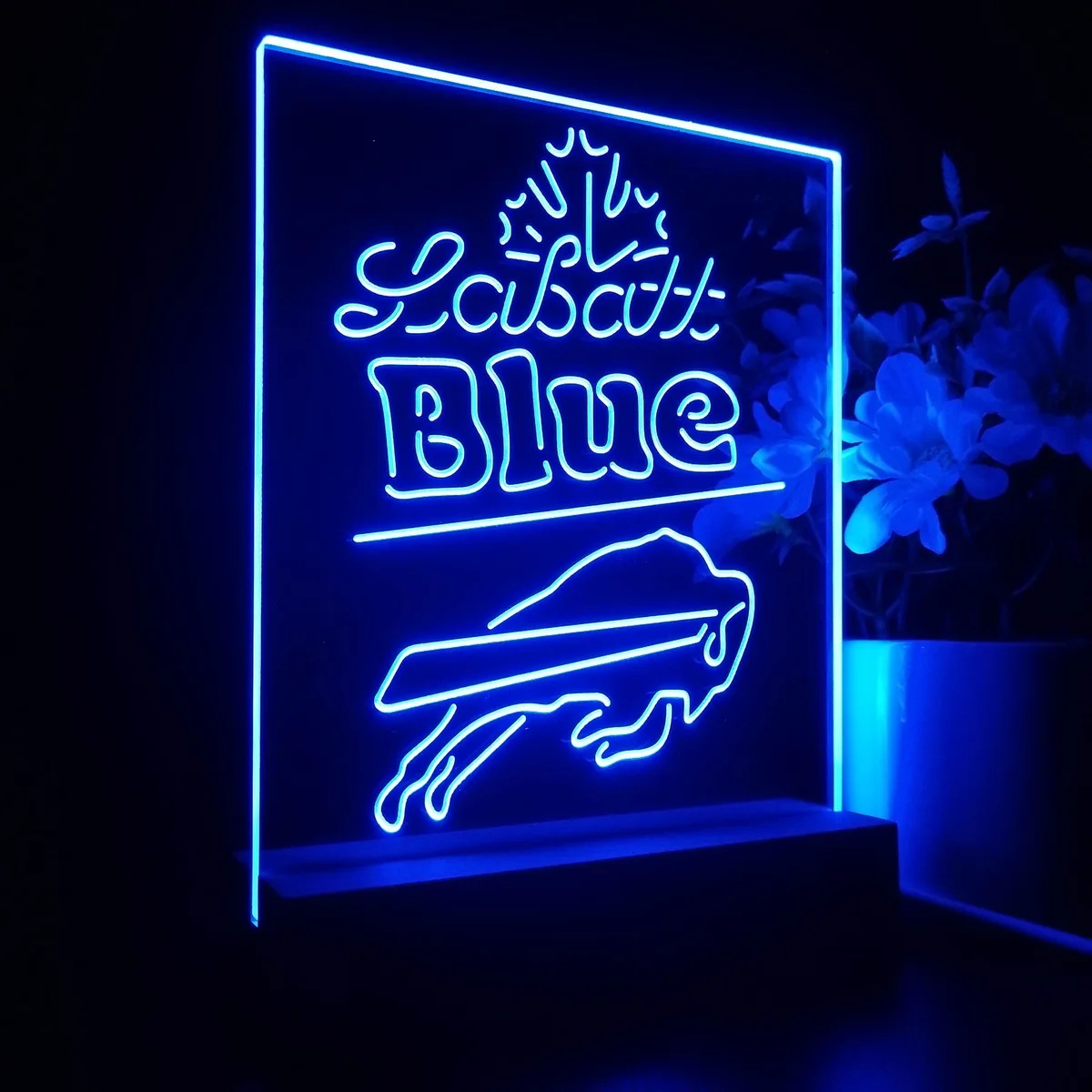 Buffalo Bills LaBatt Blue LED Desk Light