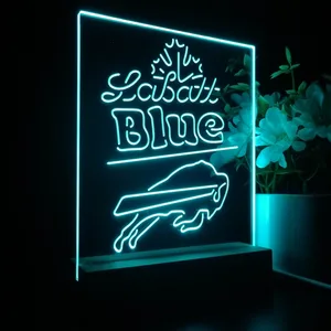Buffalo Bills LaBatt Blue LED Desk Light