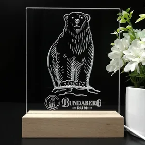 Bundaberg Rum Bear Logo LED Desk Light