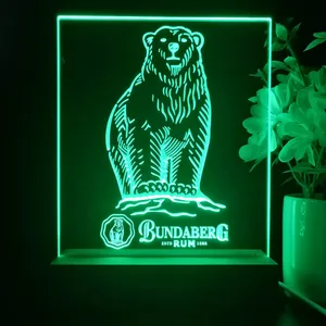 Bundaberg Rum Bear Logo LED Desk Light