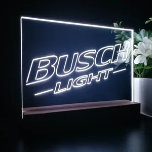 Busch Light Logo Plain LED Desk Light
