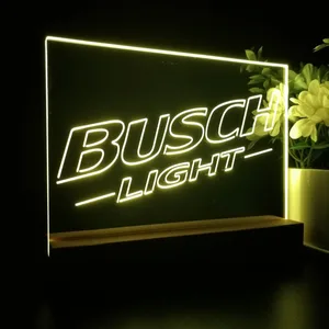 Busch Light Logo Plain LED Desk Light