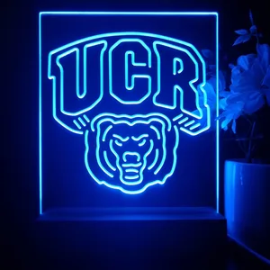 California Riverside Highlanders Logo LED Desk Light