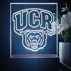 California Riverside Highlanders Logo LED Desk Light