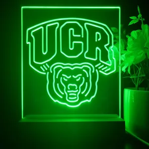 California Riverside Highlanders Logo LED Desk Light
