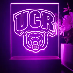 California Riverside Highlanders Logo LED Desk Light