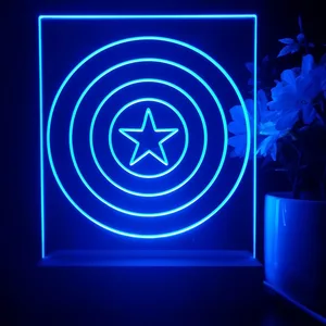 Captain America Shield LED Desk Light