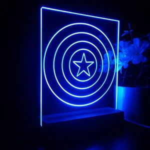 Captain America Shield LED Desk Light