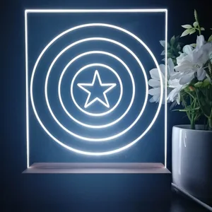 Captain America Shield LED Desk Light