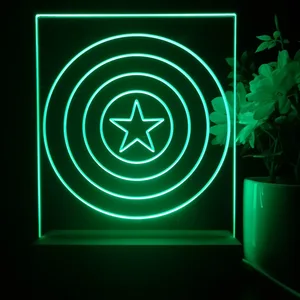 Captain America Shield LED Desk Light