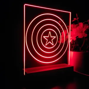 Captain America Shield LED Desk Light